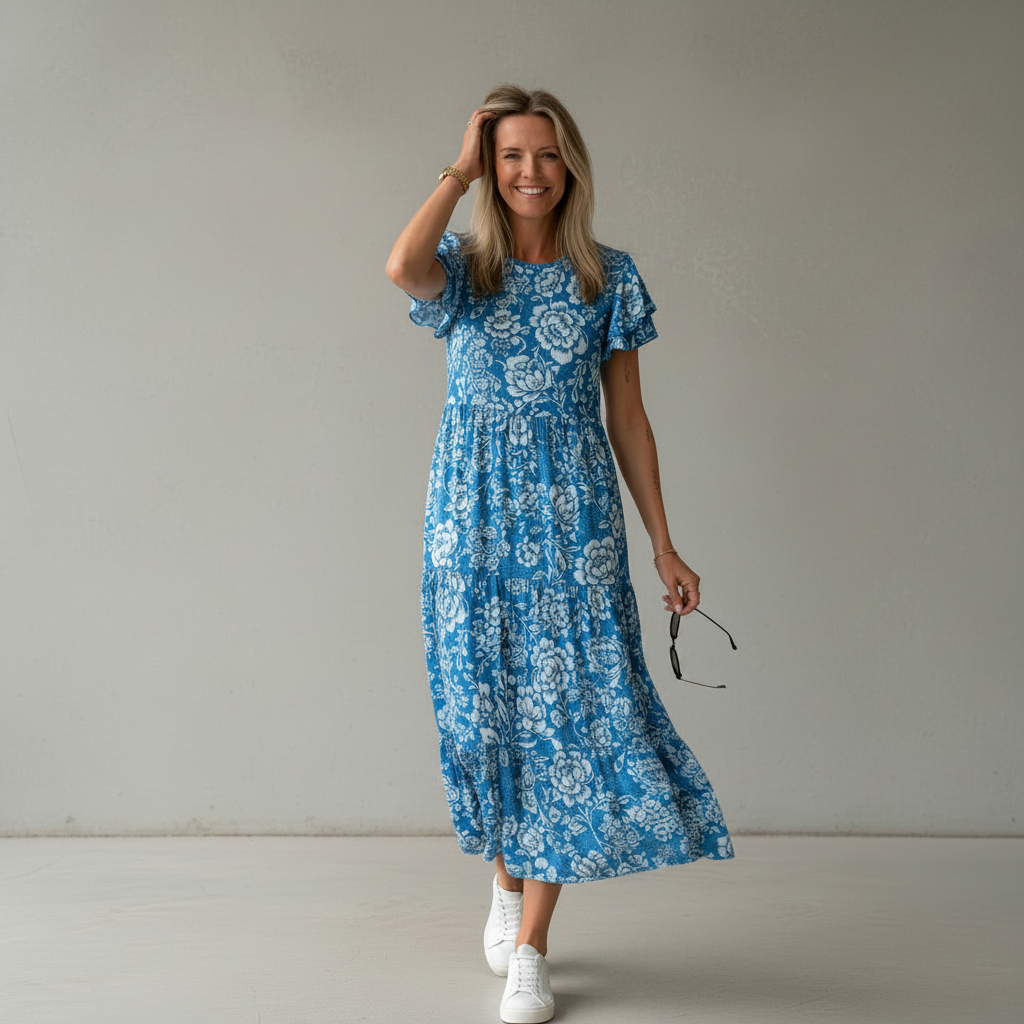 Paige - Weit geschnittenes Midikleid