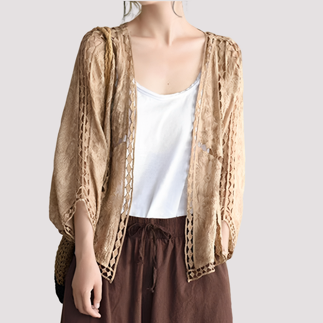 Connie - Moderner Cardigan mit Cut-Outs für Damen