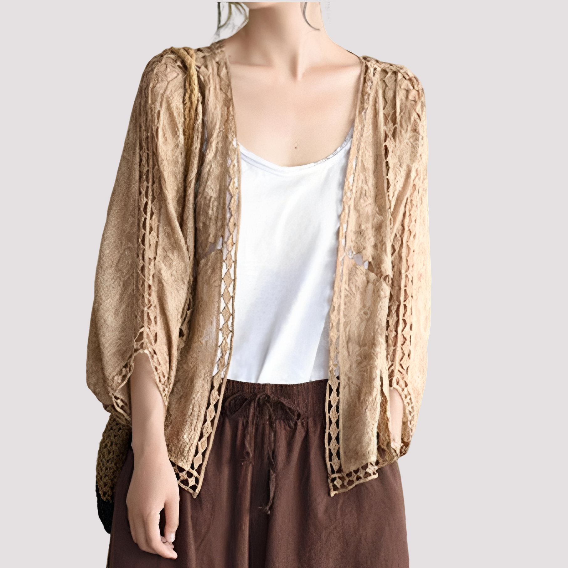 Connie - Moderner Cardigan mit Cut-Outs für Damen