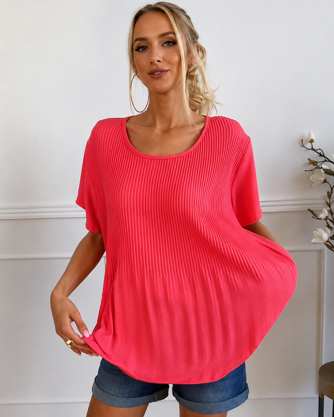 Rainelda - Schicke Plissee-Bluse
