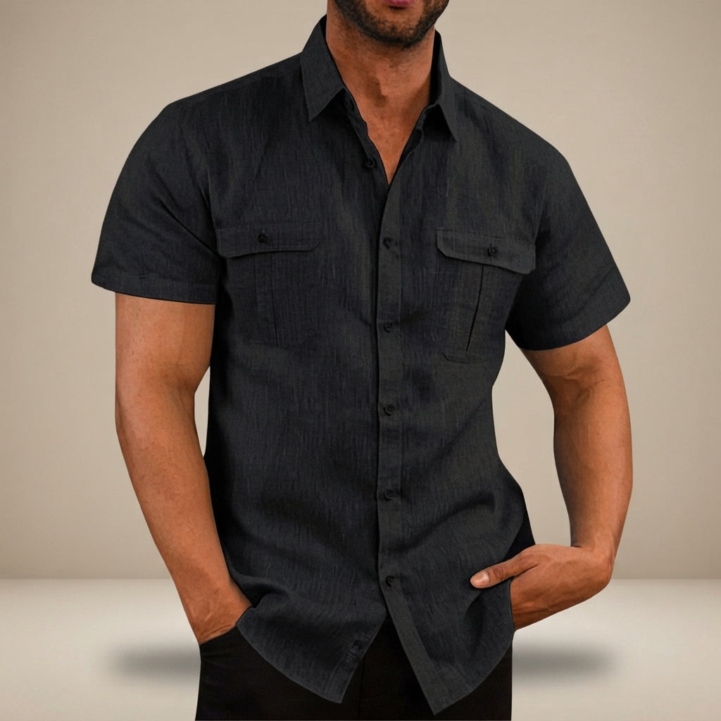 Lewys - Legeres Button-Down-Poloshirt