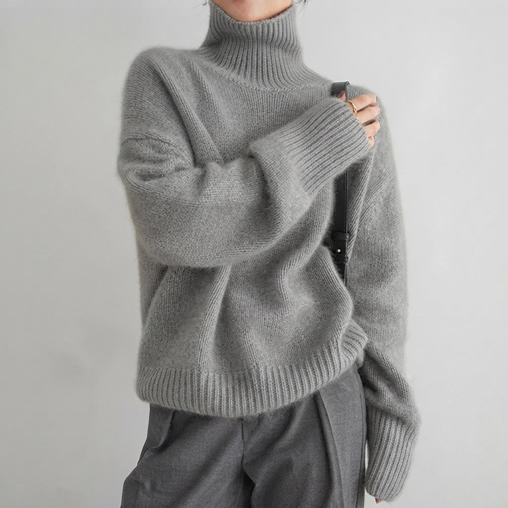 Lea - Stilvoller Damen-Pullover mit Rollkragen