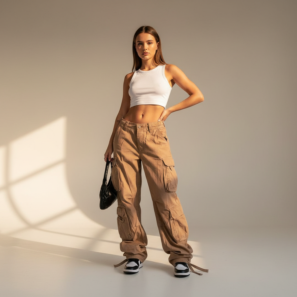 Kamley - Modische, locker sitzende Cargohose