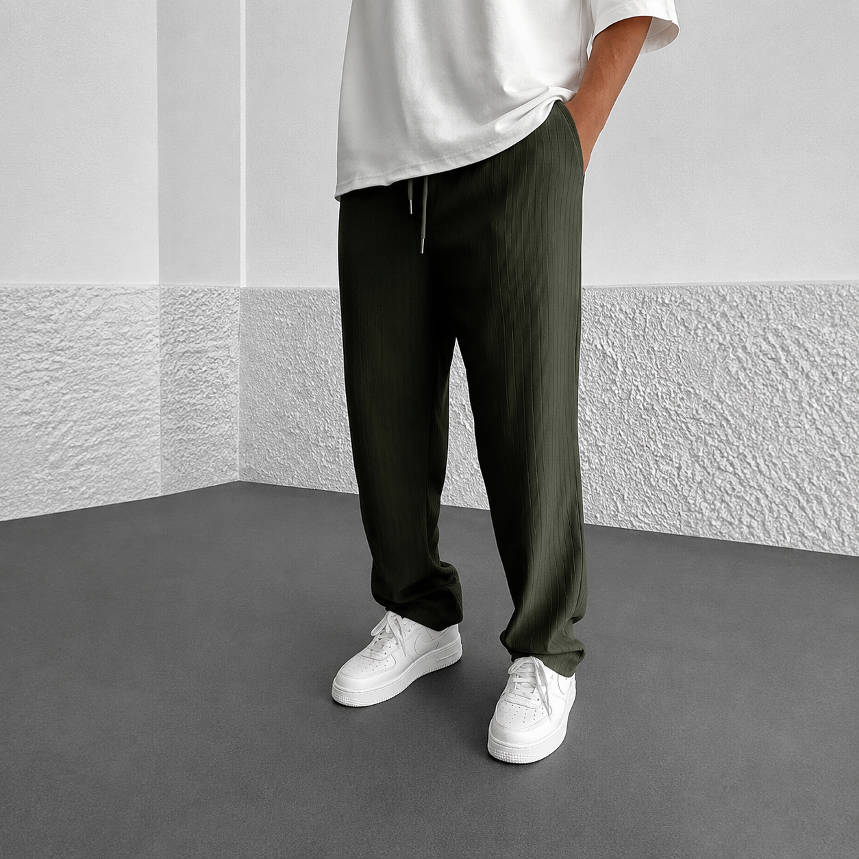 Zeke - Locker geschnittene Hose mit Bindeband