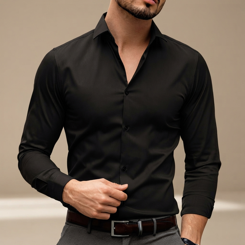 Percy - Legeres Langarm-Poloshirt