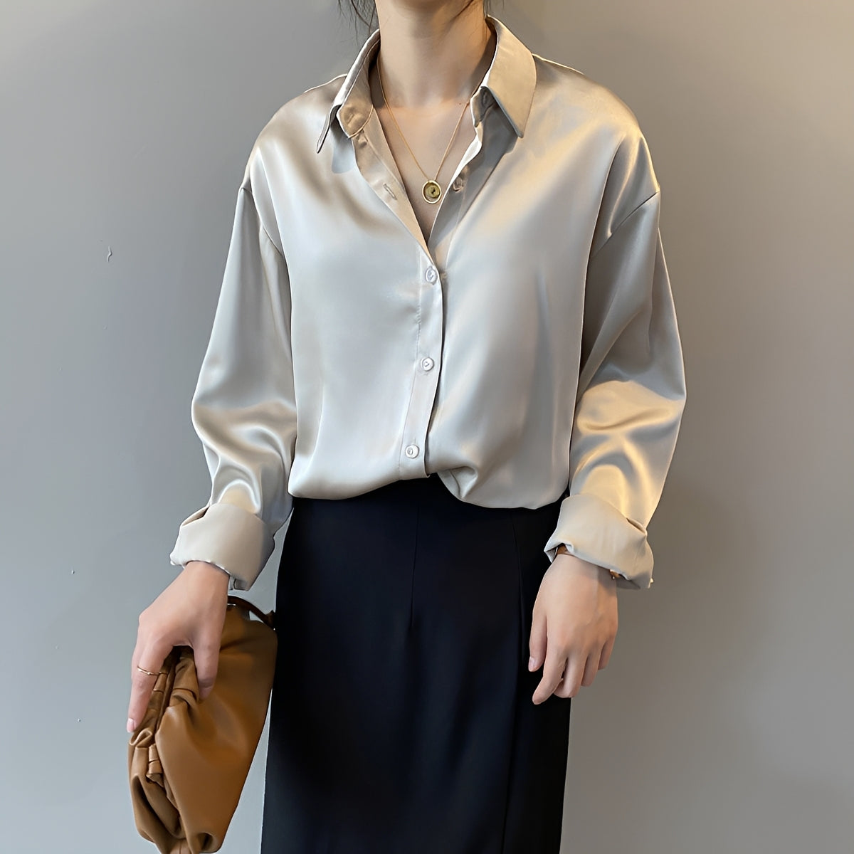 Christine - Elegantes Langärmliges Hemd