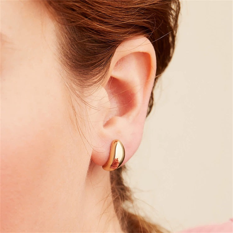 Celeste - Tropfenohrringe in Gold