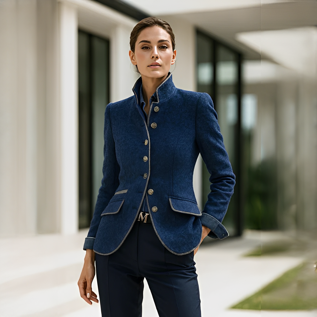 Valerie - Elegante Stehkragenjacke