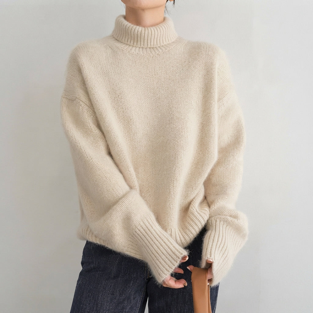 Lea - Stilvoller Damen-Pullover mit Rollkragen