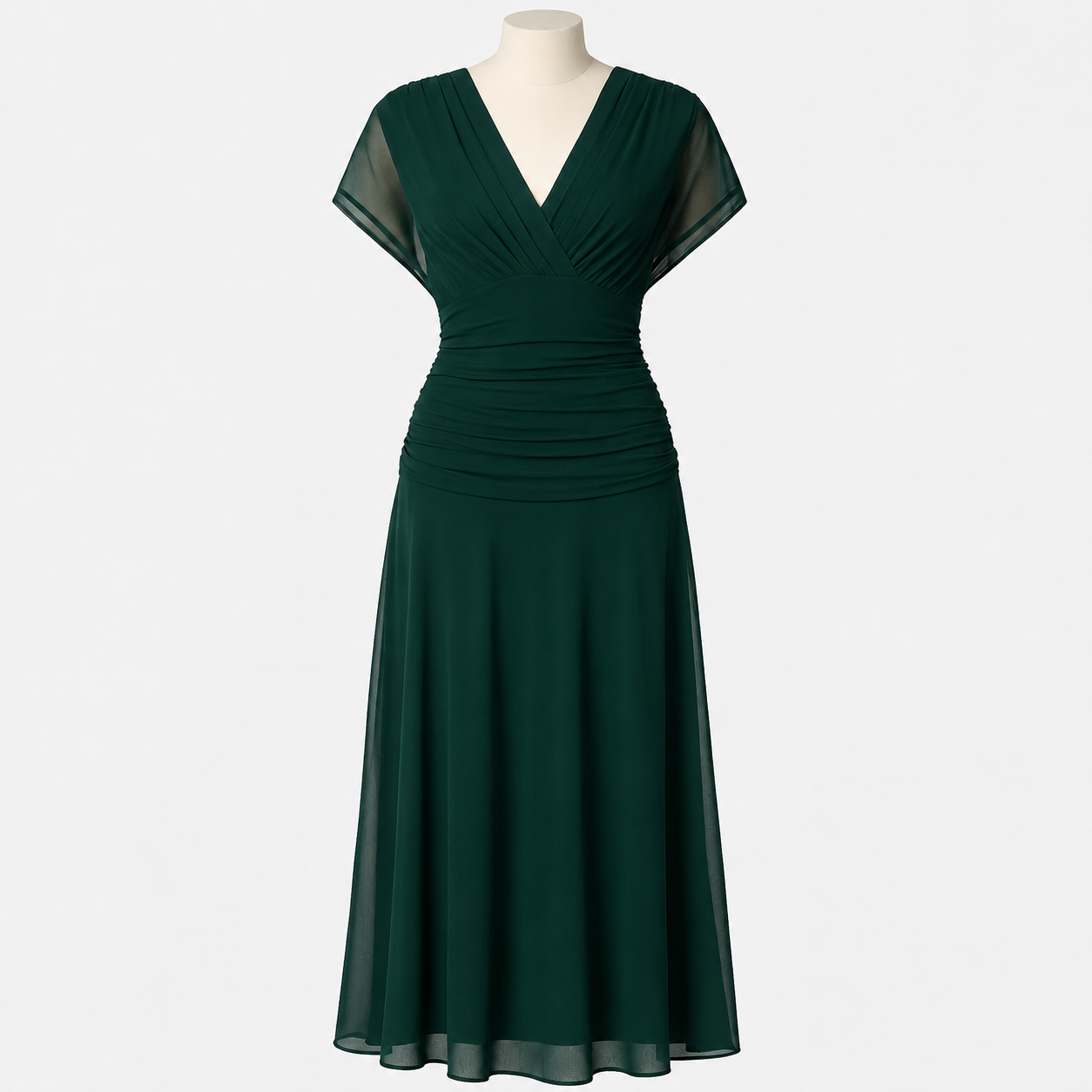 Devanta - Schickes Kleid mit V-Ausschnitt