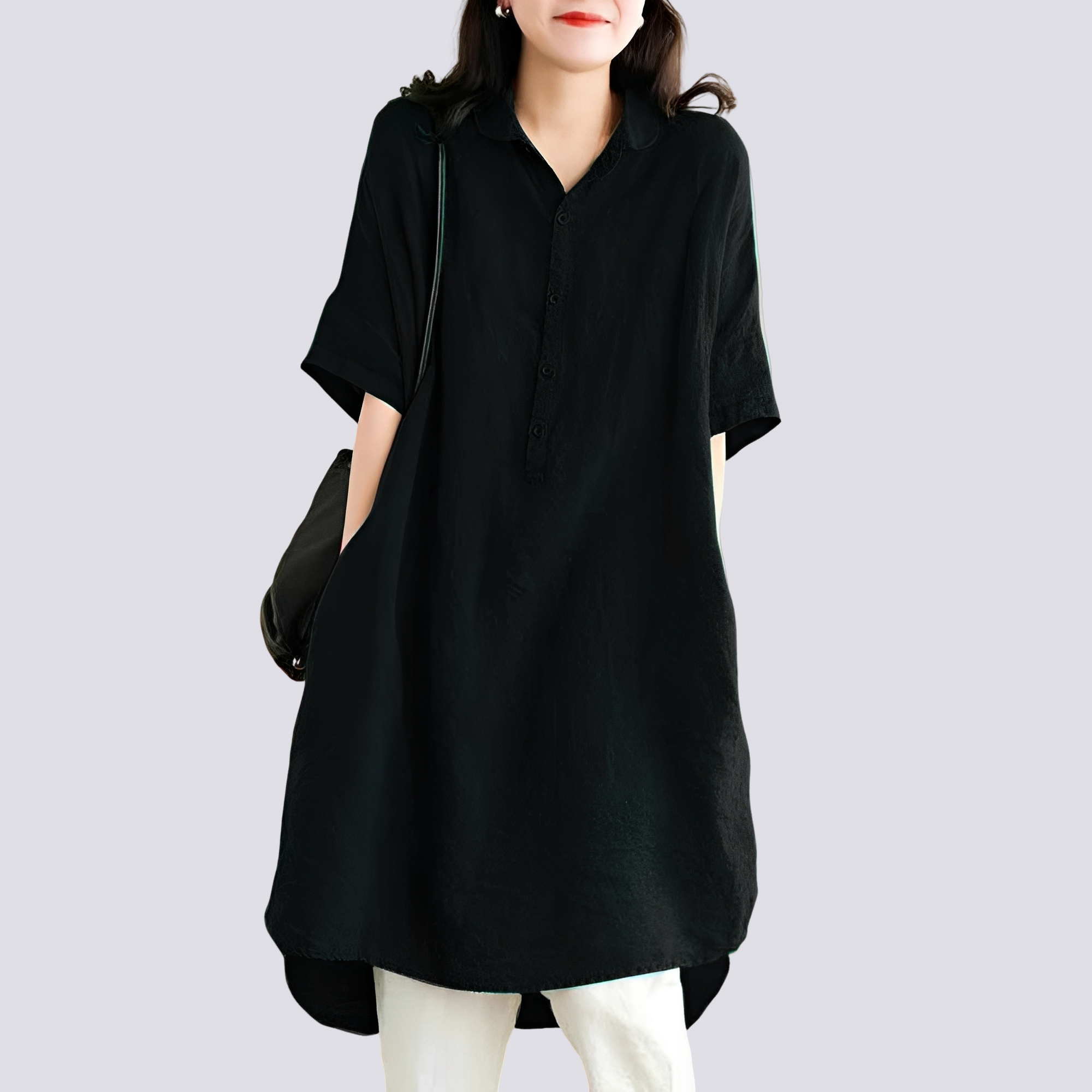 Deborah - Lässiges, locker sitzendes Hemdkleid für Damen