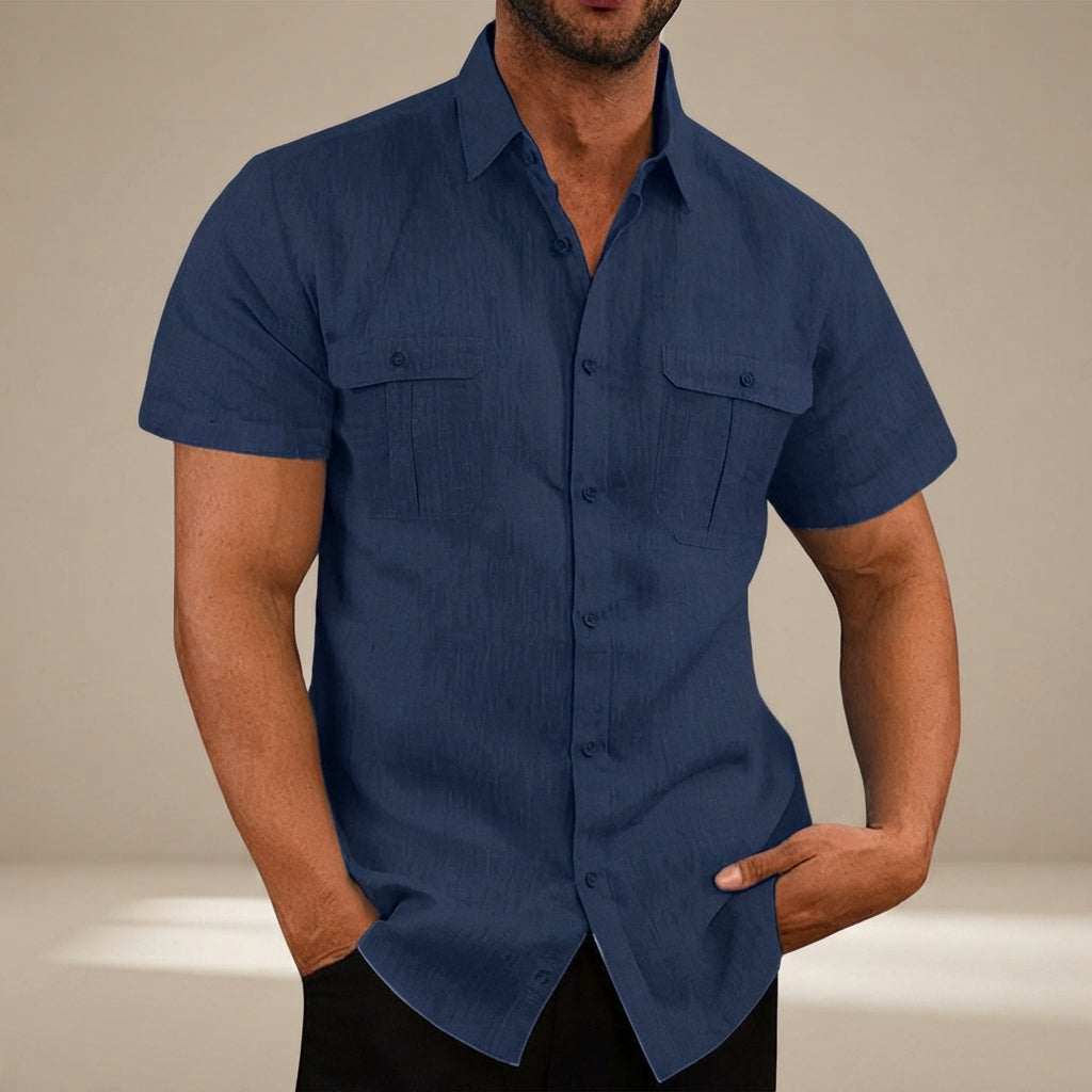 Lewys - Legeres Button-Down-Poloshirt