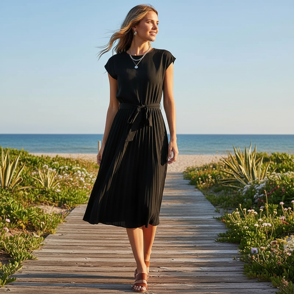 Jelica - Schickes Midikleid mit Falten