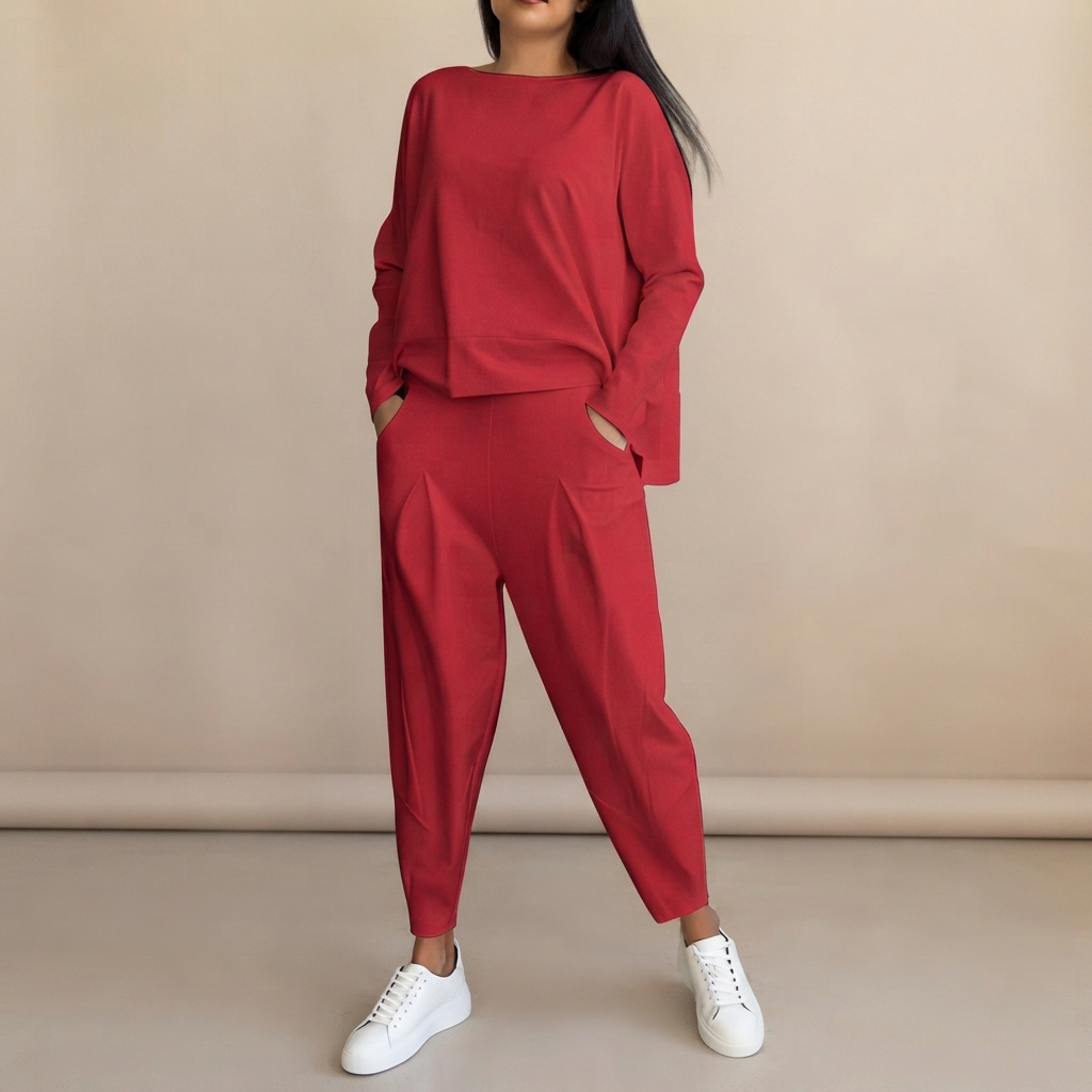 Emilyn - Entspanntes Set mit weiter Hose
