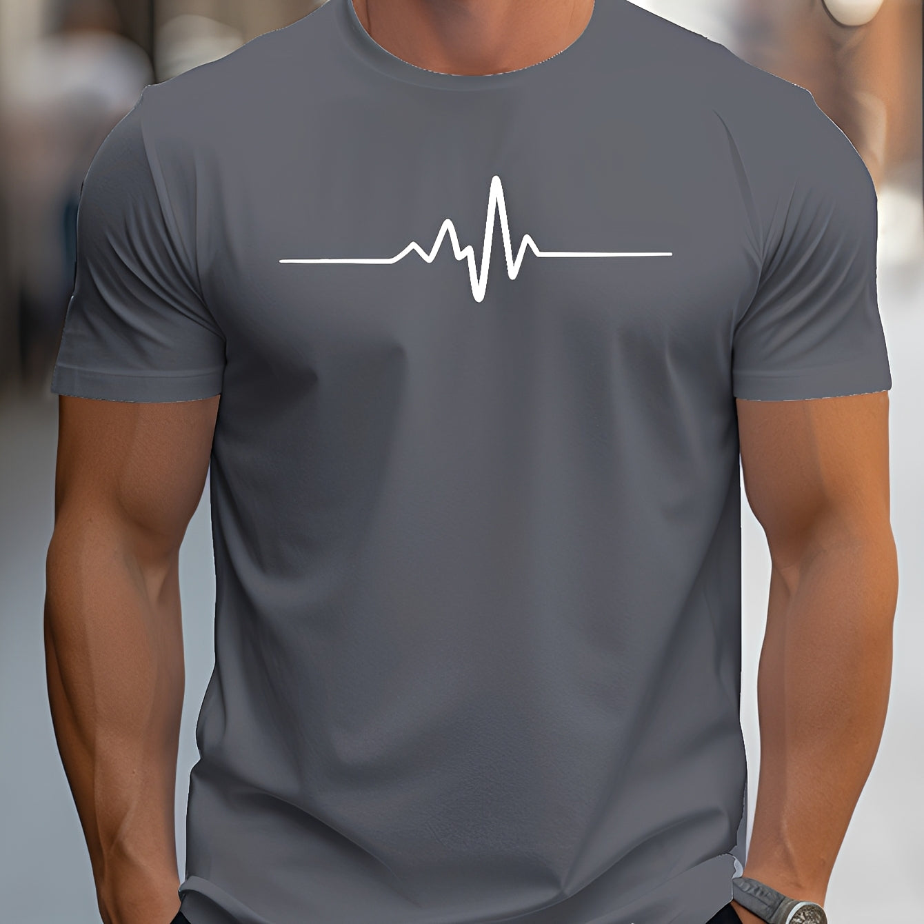 Russell - Bedrucktes Slim-Fit-T-Shirt für Herren