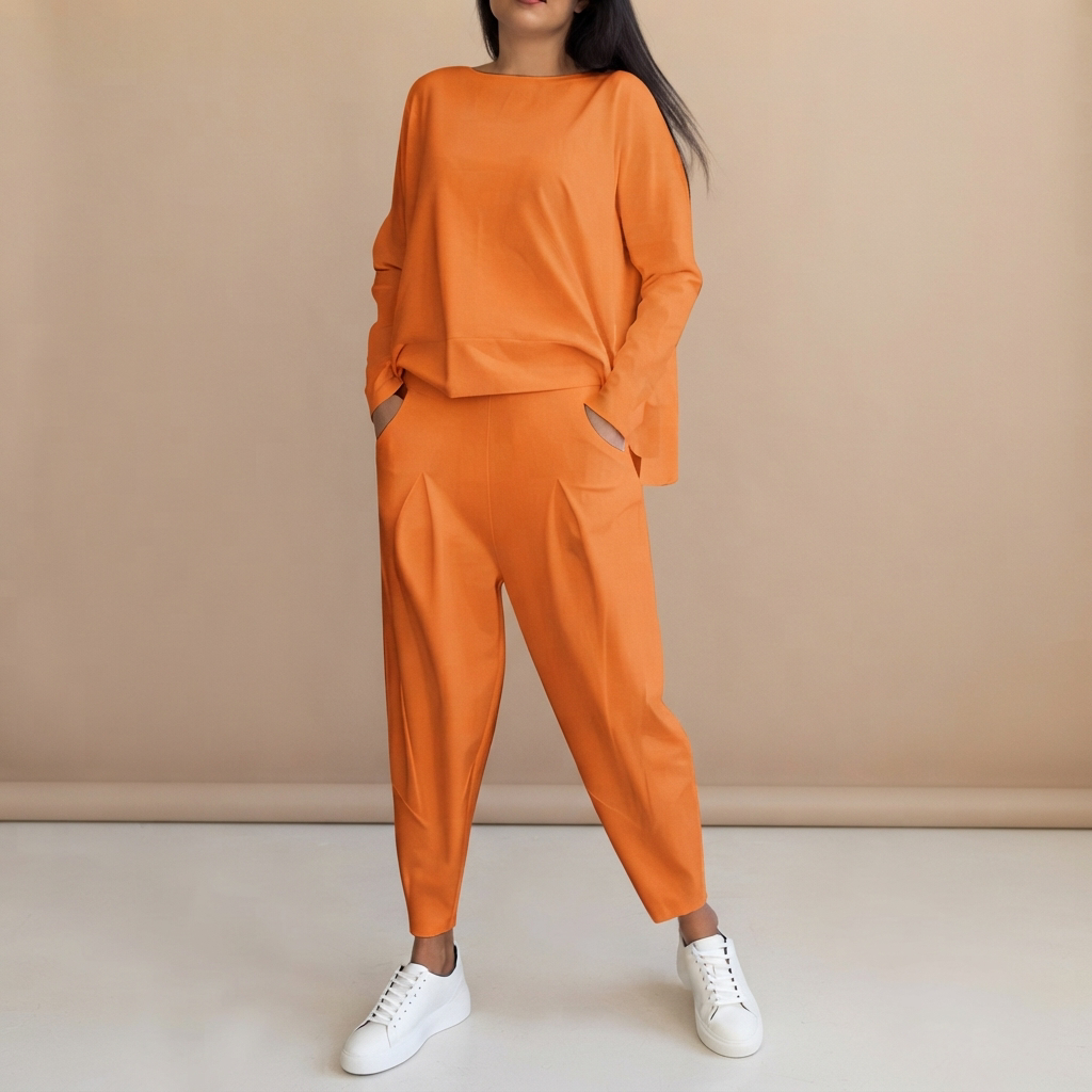 Emilyn - Entspanntes Set mit weiter Hose