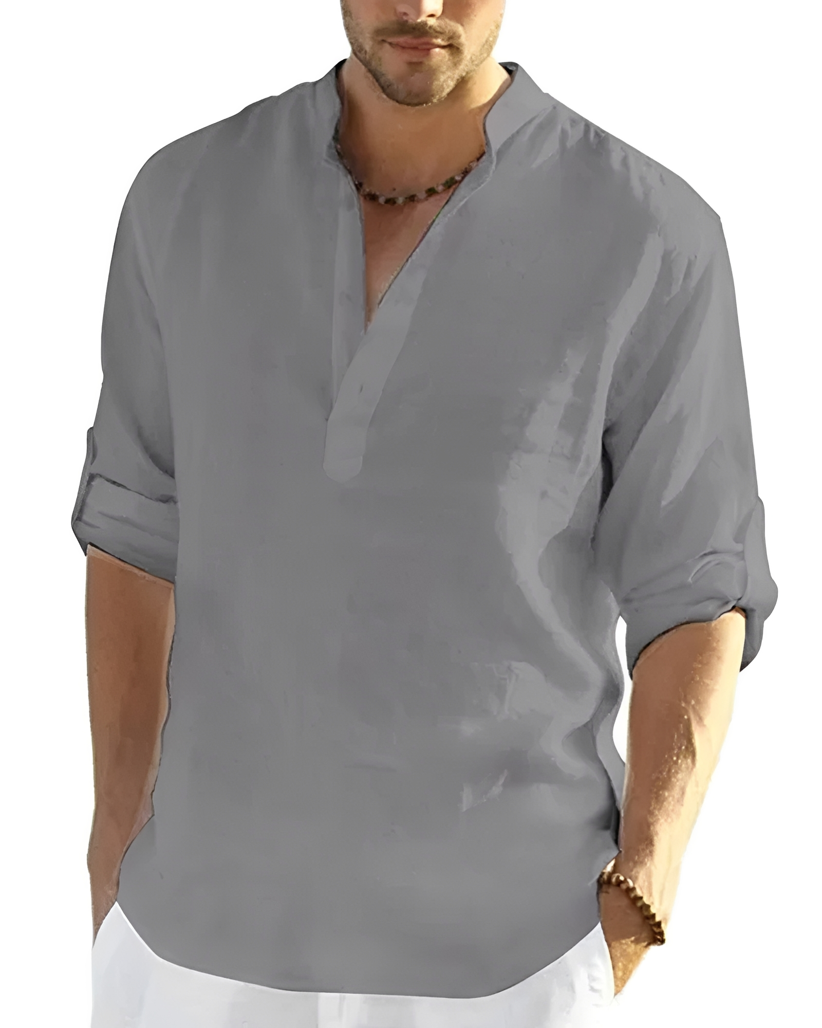 Tristan - Bequemes V-Ausschnitt-Shirt