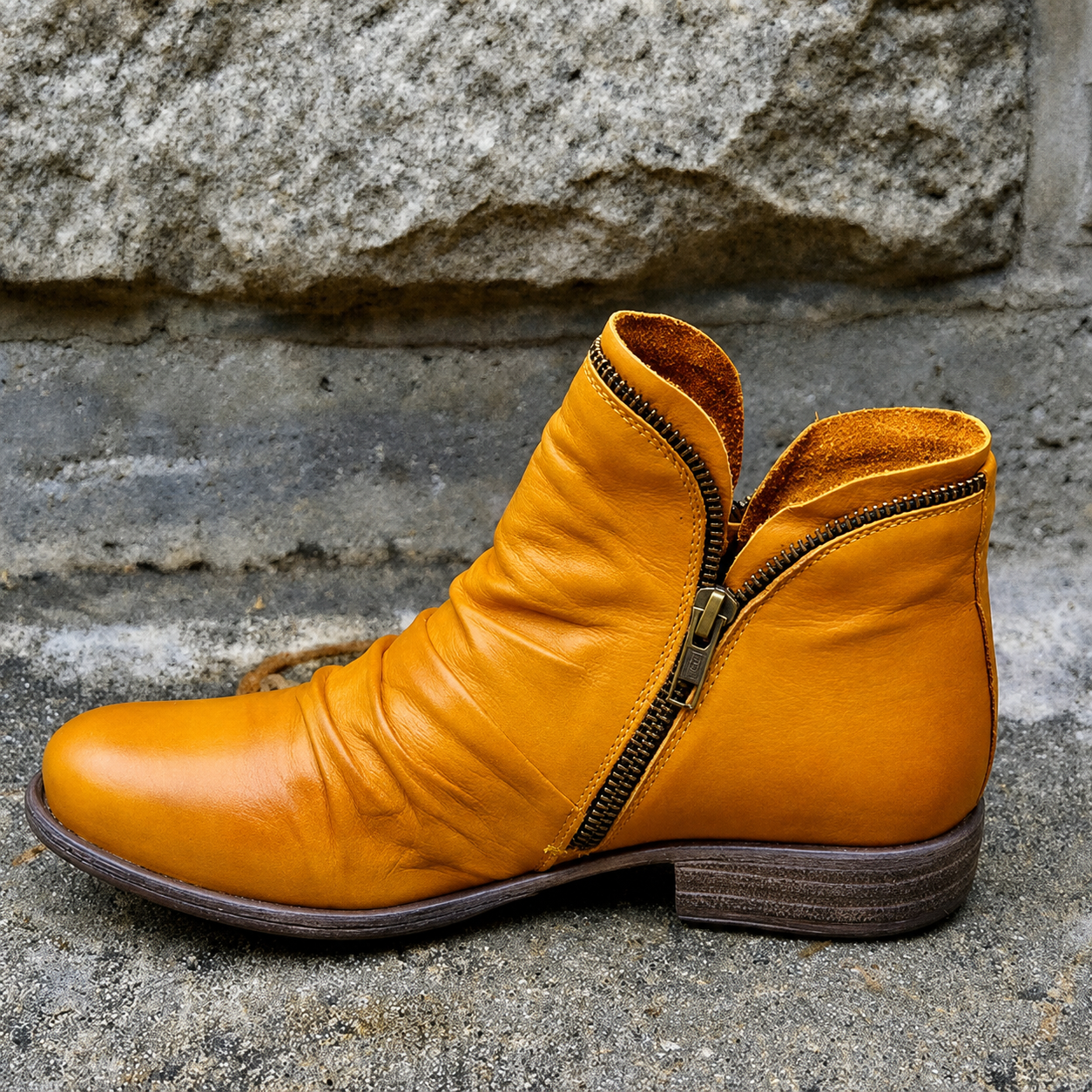 Julie - Trendige Stiefeletten mit Reißverschluss