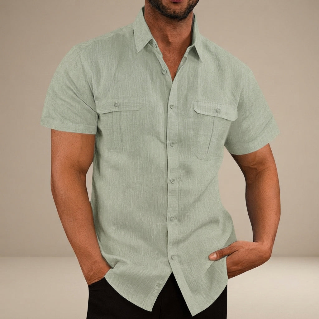Lewys - Legeres Button-Down-Poloshirt