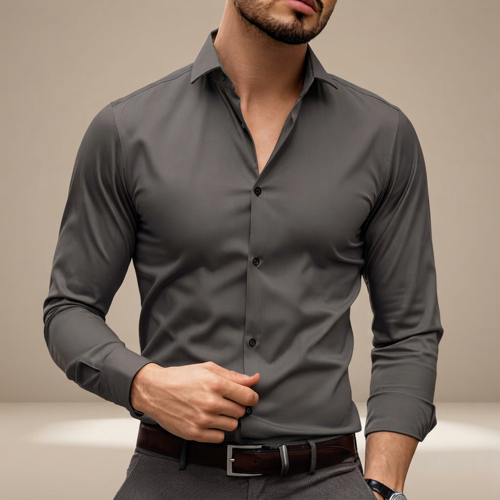 Percy - Legeres Langarm-Poloshirt