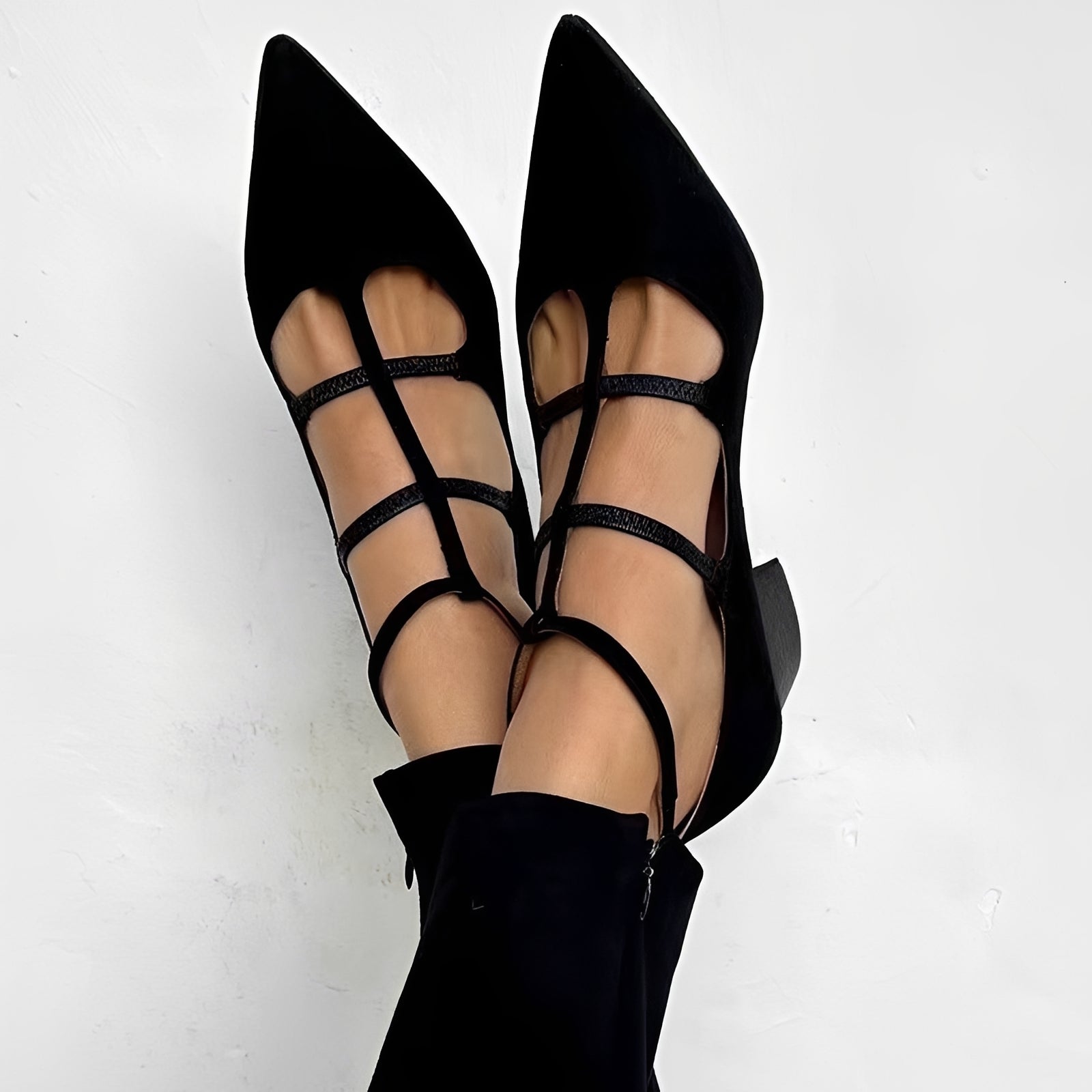 Shayan - Stilvolle Pumps-Sandalen mit Spitzem Zeh