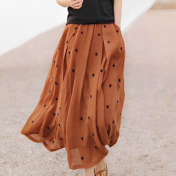 Thea - Lässiger Rock mit Polka-Dots für Damen