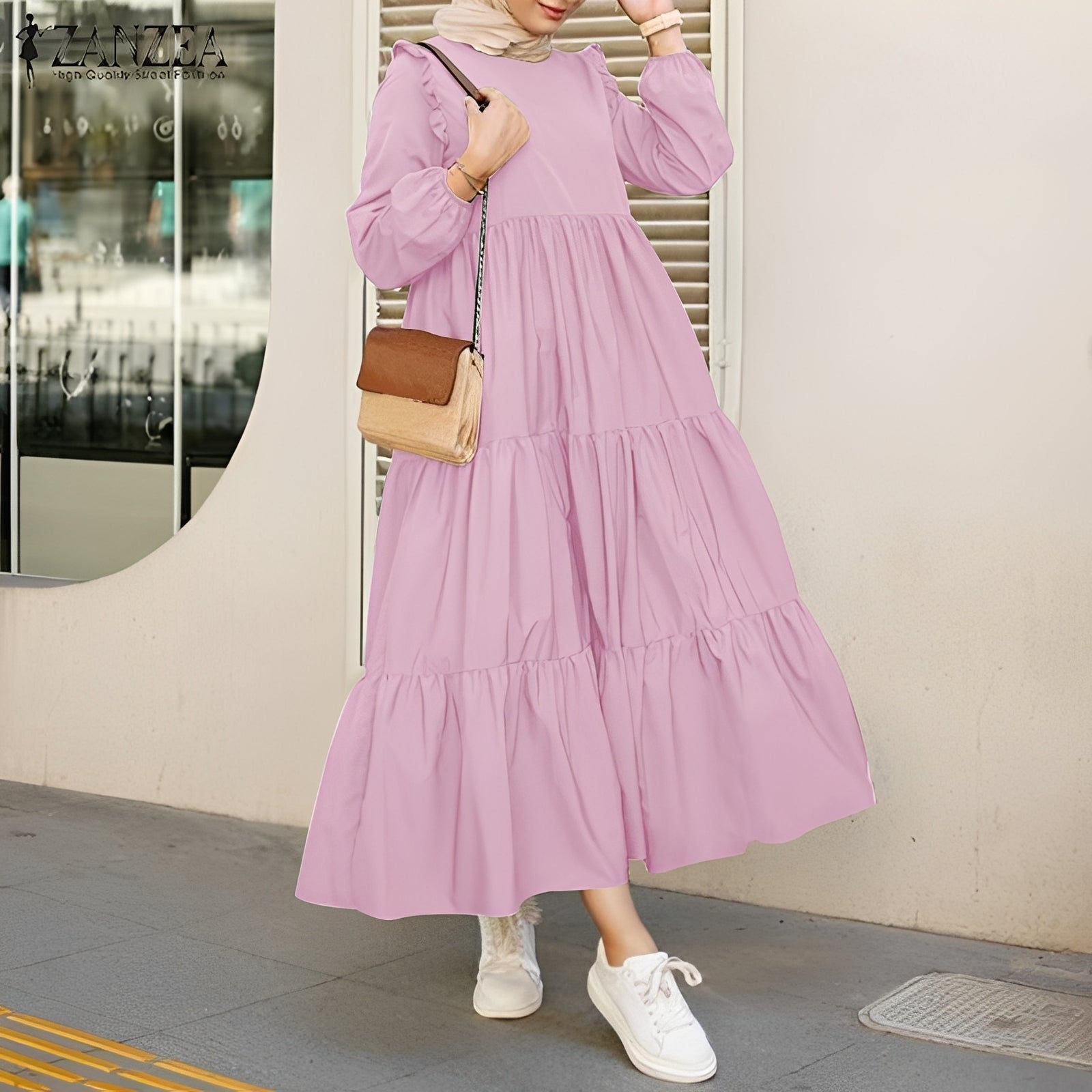 Margaret - Stilvolles Swing-Midikleid