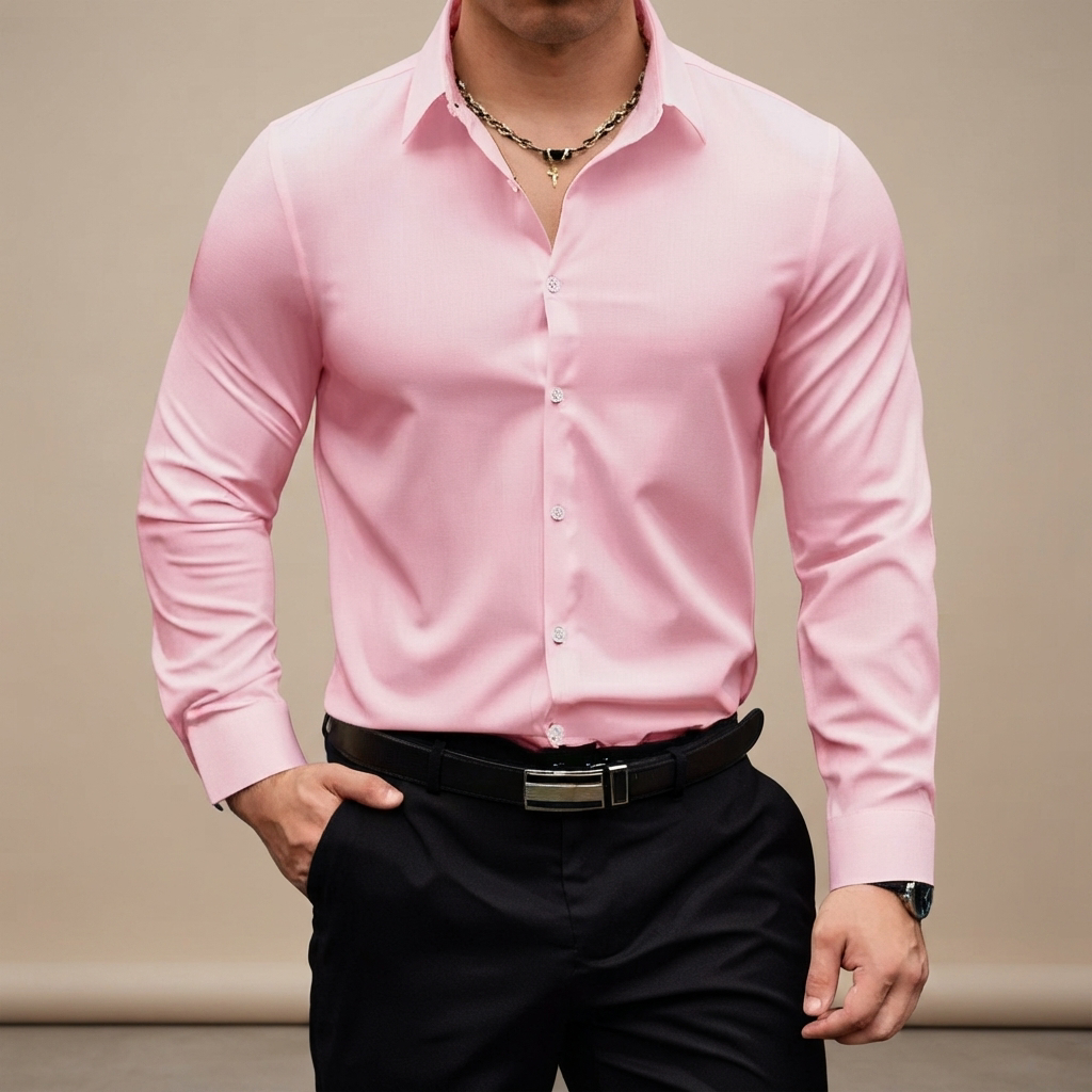Percy - Legeres Langarm-Poloshirt