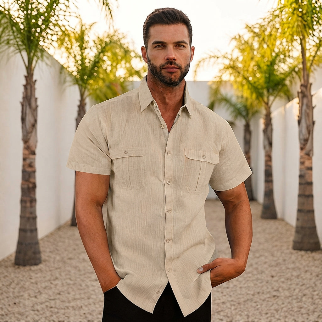 Lewys - Legeres Button-Down-Poloshirt