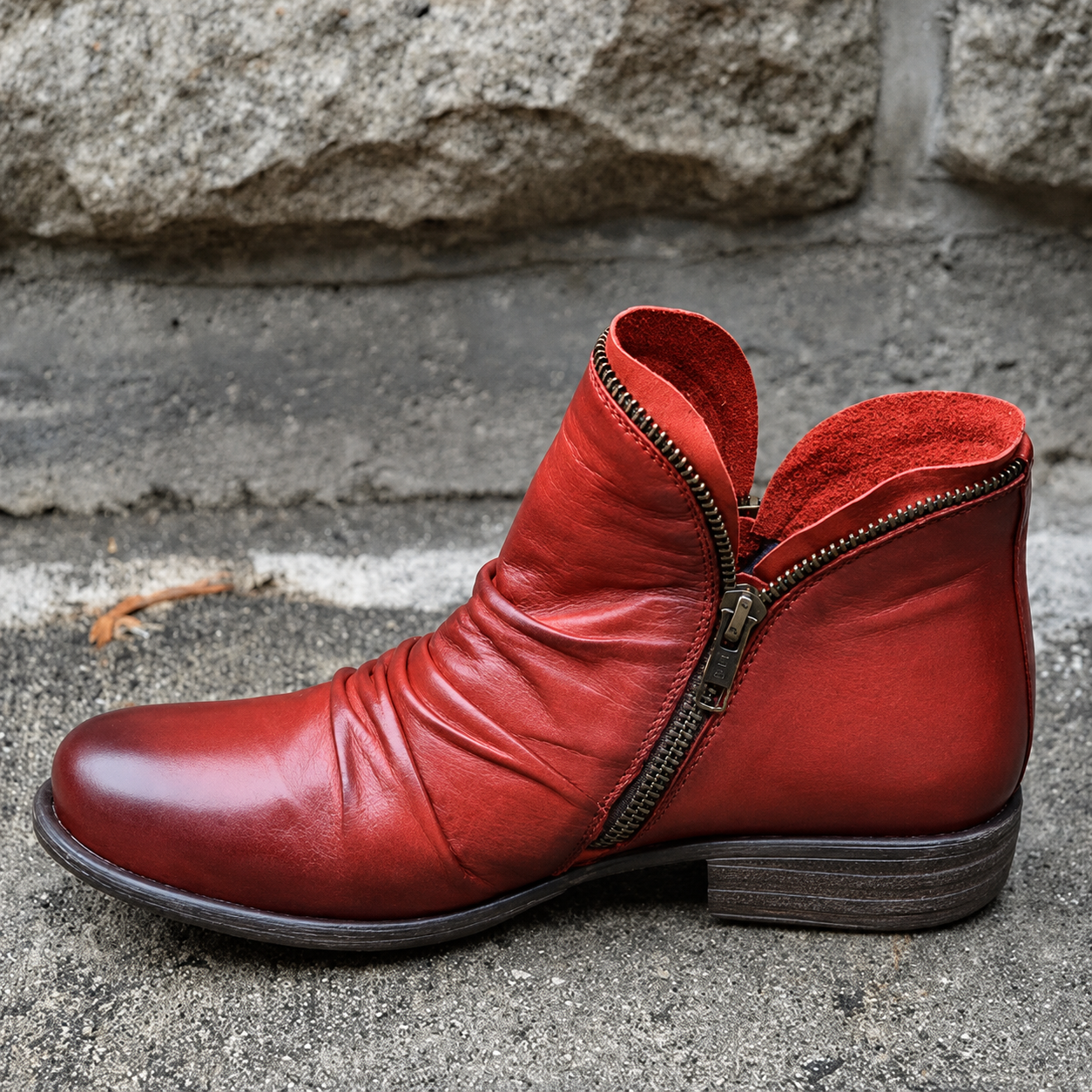 Julie - Trendige Stiefeletten mit Reißverschluss