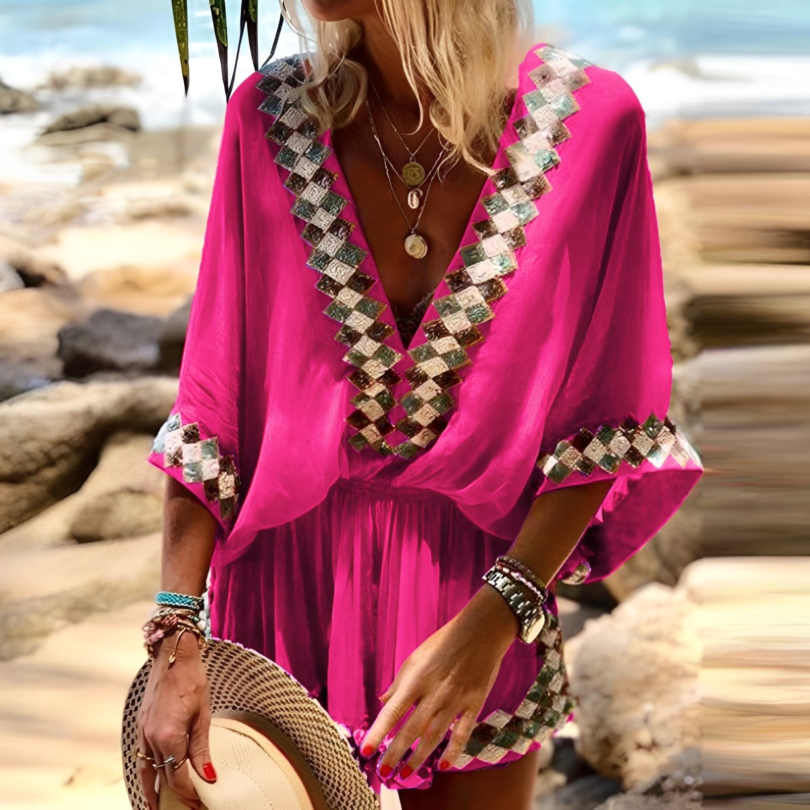 Jenn - Stilvoller Bohemian-Einteiler