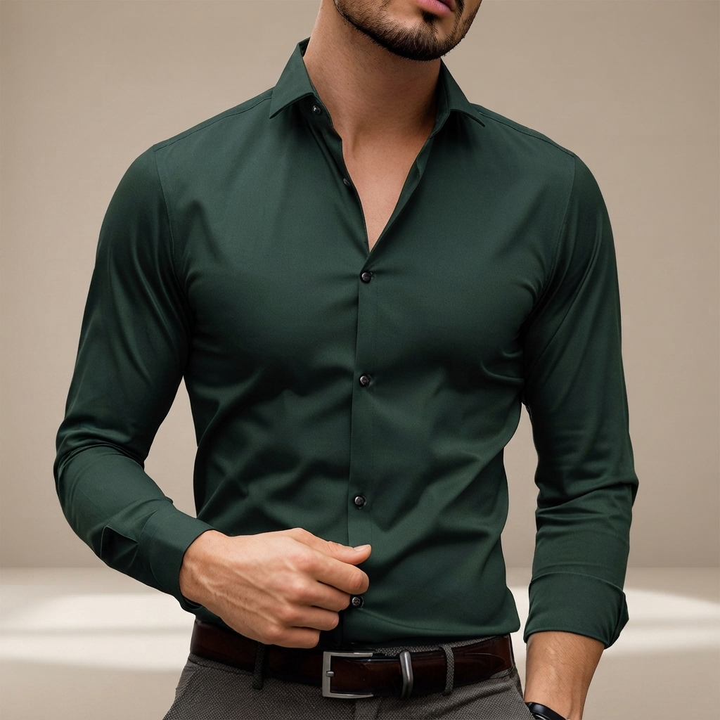 Percy - Legeres Langarm-Poloshirt