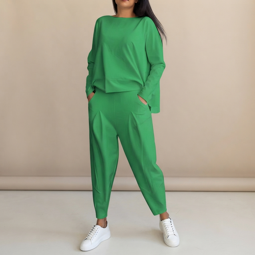 Emilyn - Entspanntes Set mit weiter Hose