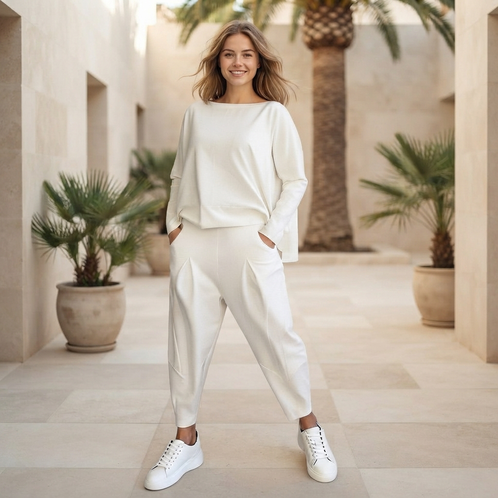 Emilyn - Entspanntes Set mit weiter Hose