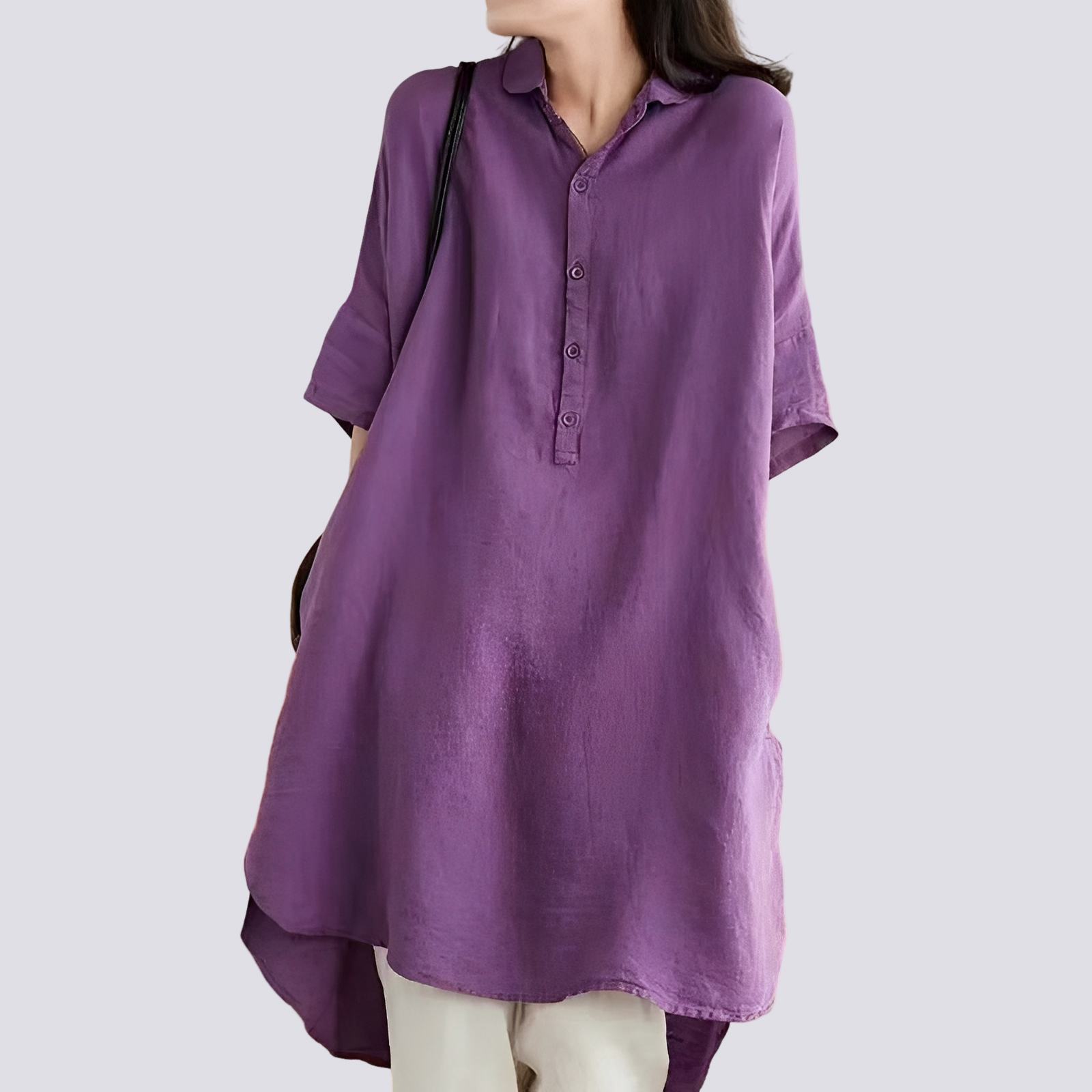 Deborah - Lässiges, locker sitzendes Hemdkleid für Damen