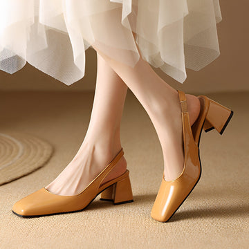 Kristen - Elegante Quadratische Absatzschuhe