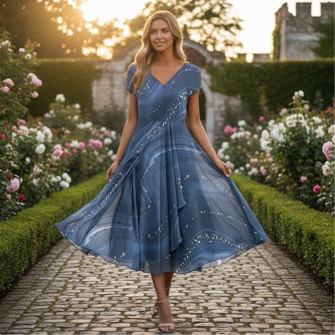 Eliana - Stilvolles Kleid mit V-Ausschnitt