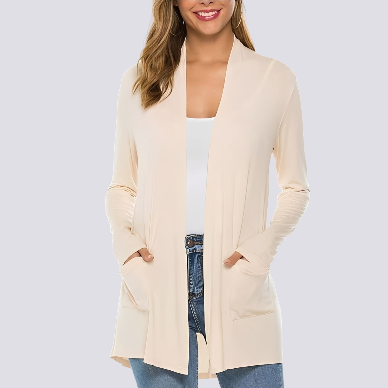 Bertha - Lässige Langärmlige Jacke