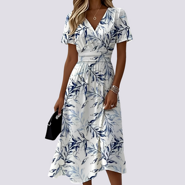 Peggy - Kurzärmeliges Midikleid
