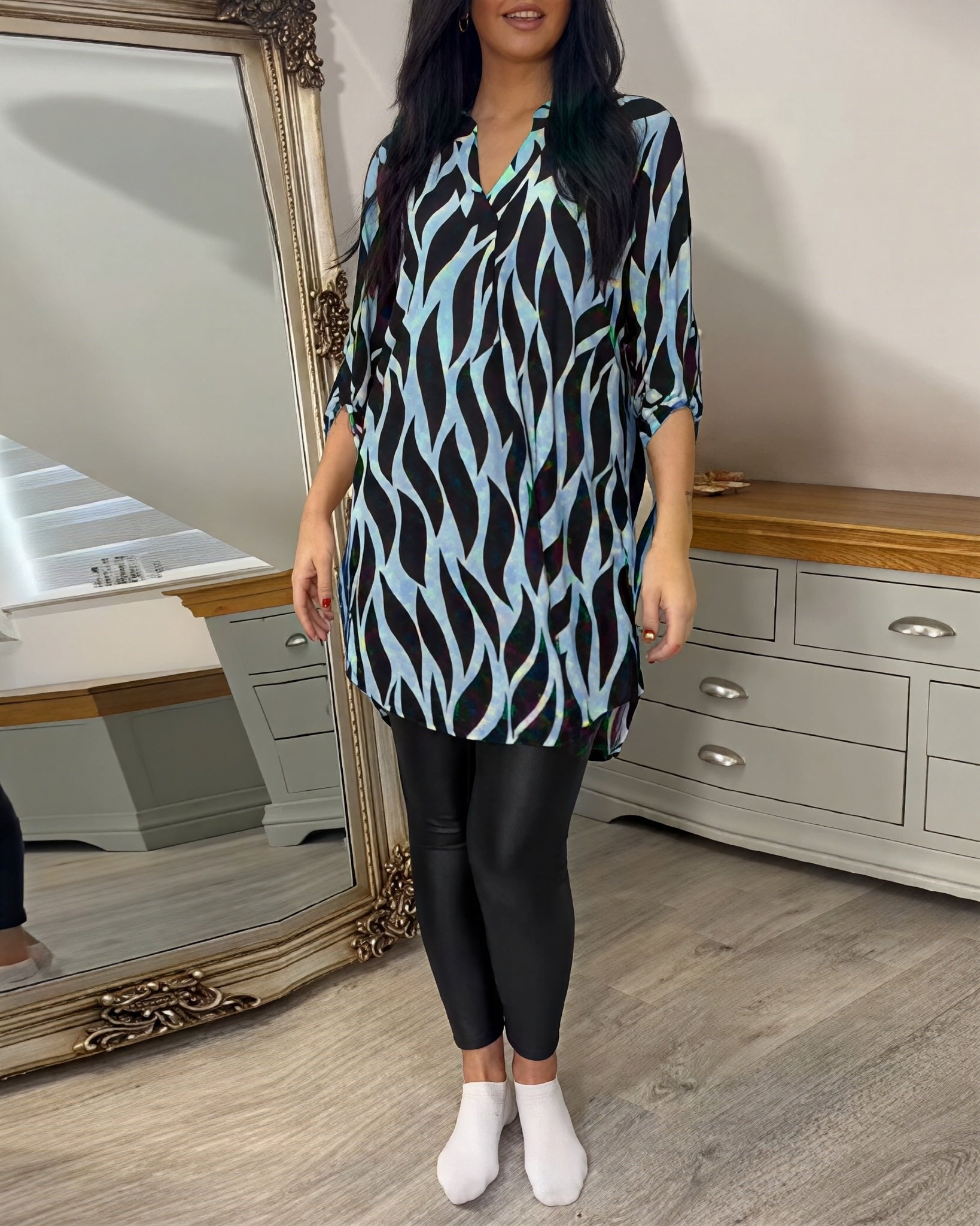 Eleanor - Damenbluse mit Muster