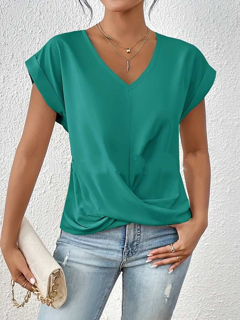 Lucie – Damen-Shirt mit V-Ausschnitt – für den Alltag