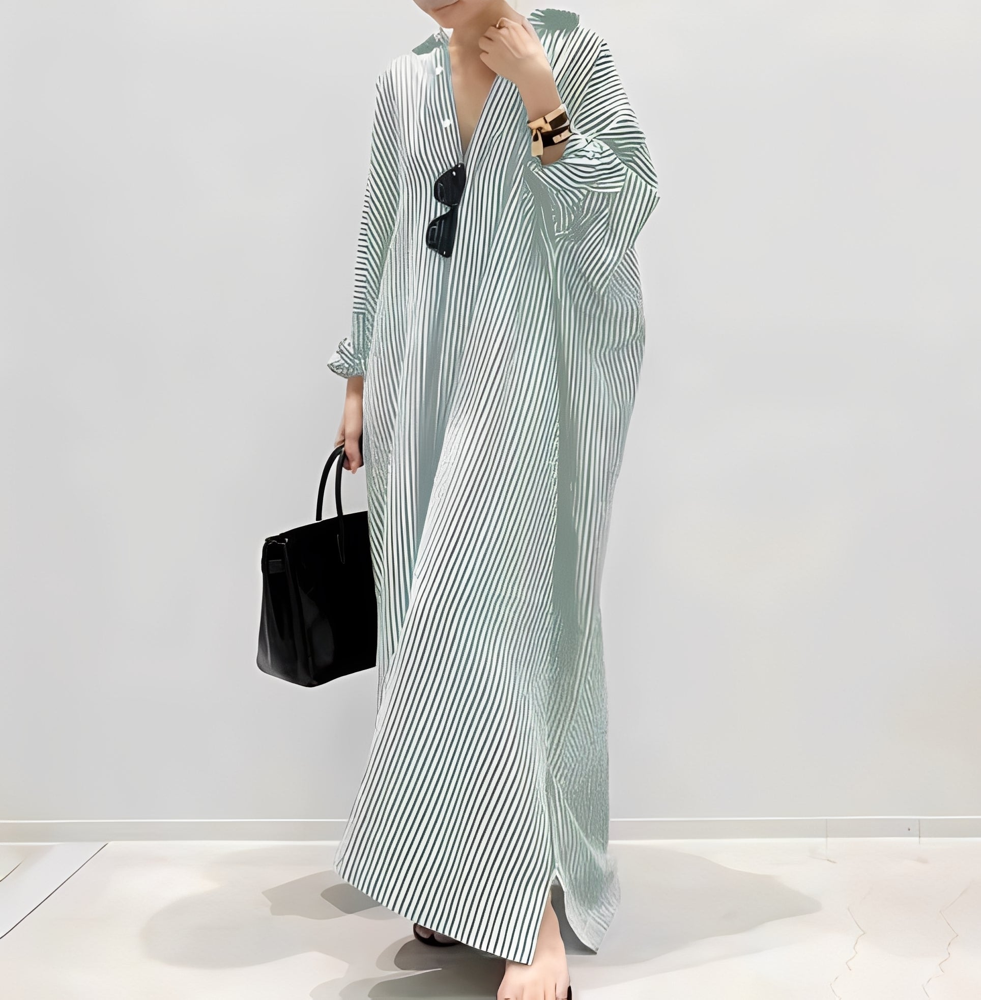 Jasmine - Stilvolles gestreiftes Hemdkleid für Damen