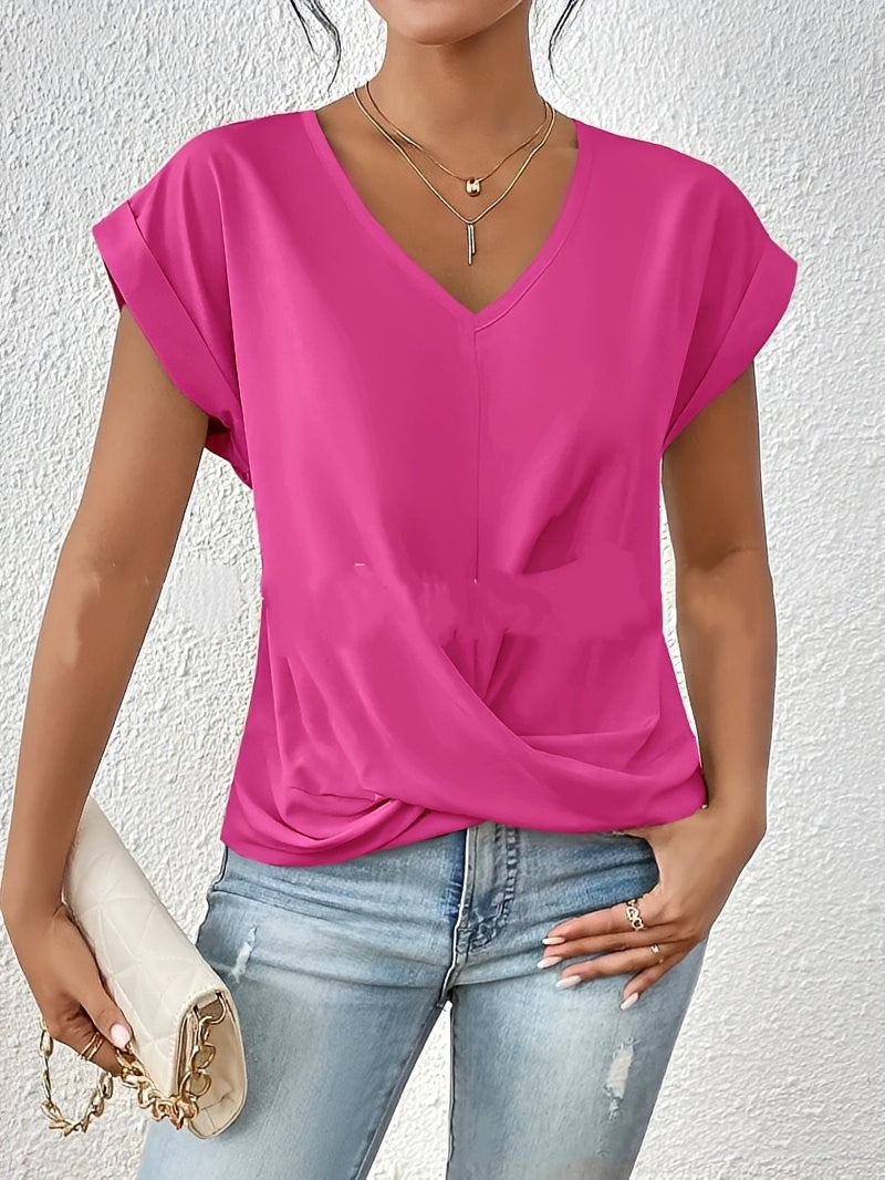 Lucie – Damen-Shirt mit V-Ausschnitt – für den Alltag