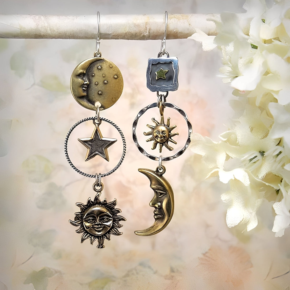 Janna – Ohrringe Sonne und Mond