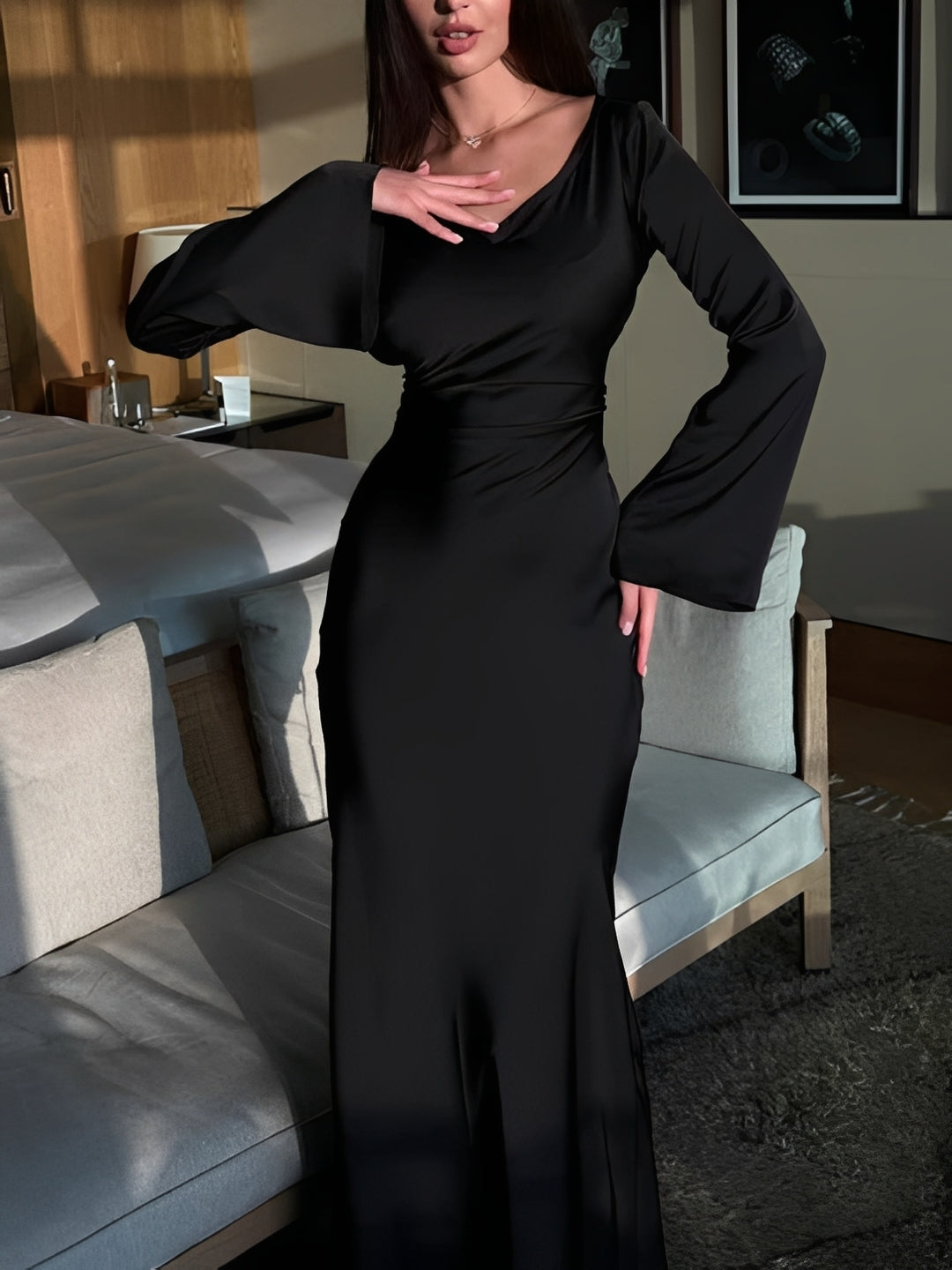 Josie - Lässiges Langarmkleid
