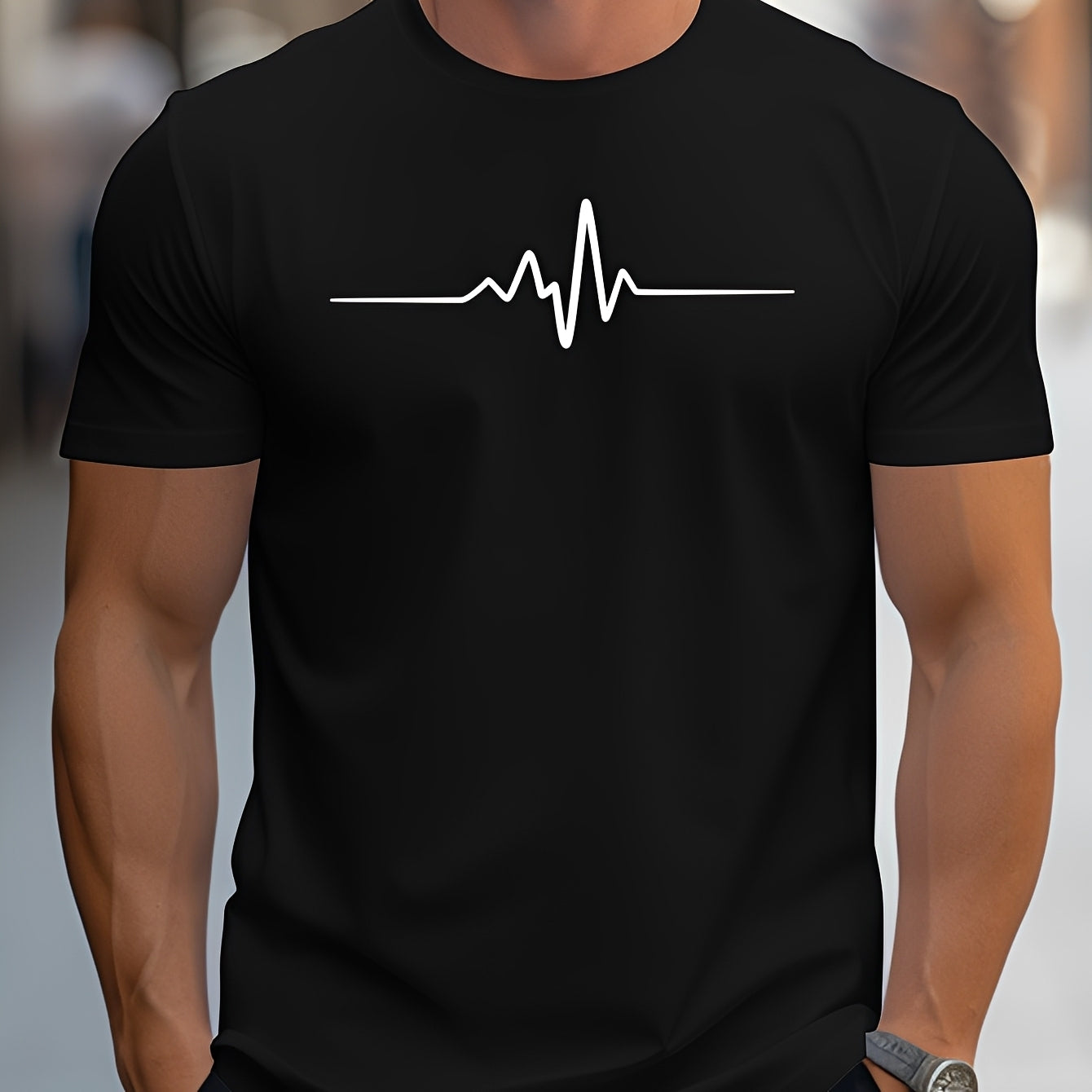 Russell - Bedrucktes Slim-Fit-T-Shirt für Herren