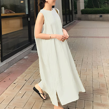 Carly - Lässiges, ärmelloses Plisseekleid für Damen