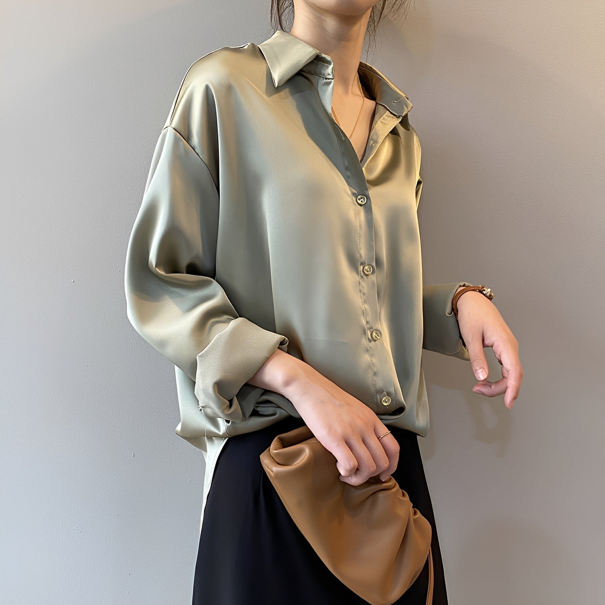 Christine - Elegantes Langärmliges Hemd