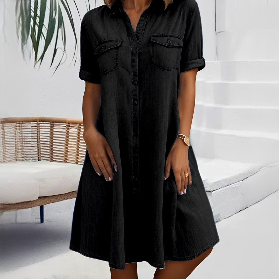 Naomi - Weit geschnittenes Hemdkleid