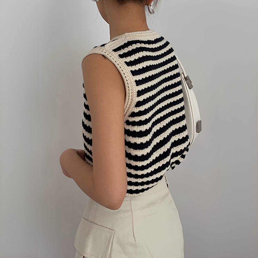 Eloise - Elegante Weste mit Streifen
